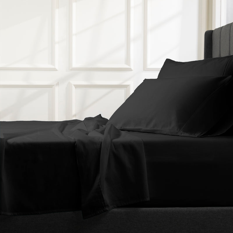 Carnival Home™️ Sheet Set Stretch Limo Black